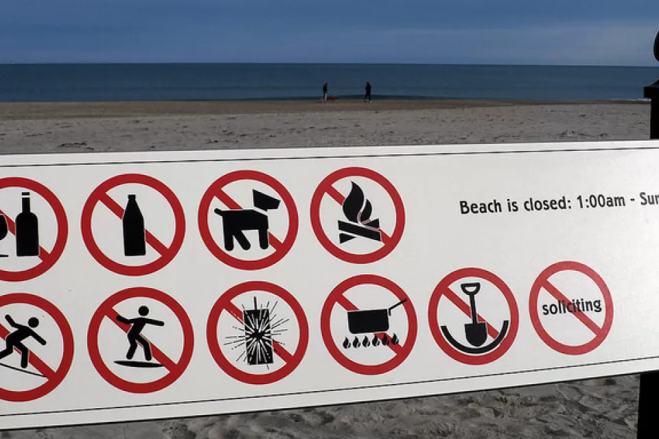 Warning restrictions